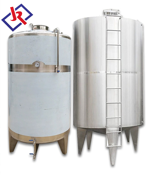 Factory Price Food Grade SS304 Horizontal Liquid Water Storing Vessel Drum Jacketed Storage Tank with Manhole