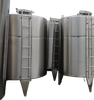 Factory Price Food Grade SS304 Horizontal Liquid Water Storing Vessel Drum Jacketed Storage Tank with Manhole
