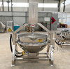 500L Sauce Stainless Steel Electric Gas Heating Tilt Scraper Mixer Semi Automatic Planetary Jacketed Kettle