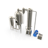 Stainless Steel Single-effect External Circulation Honey Juice Milk Vacuum Evaporator Vacuum Concentrator 