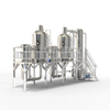 GMP-Compliant Stainless Steel Energy Saving Double Effect Low Temperature Vacuum Evaporator Steam Heating Vacuum Concentrator 