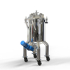 Small Capacity Food Grade Stainless Steel SS304 SS316L Movable Cosmetic Magnetic Mixing Tank With Bottom Magnetic Mixer