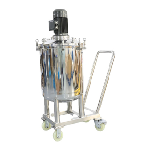 Food Grade Stainless Steel 304 Movable Single Layer Cream Transfer Batching Tank Soap High Shear Emulsifying tank
