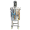 Food Grade Stainless Steel 304 Movable Single Layer Cream Transfer Batching Tank Soap High Shear Emulsifying tank