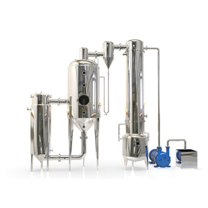Stainless Steel Single-effect External Circulation Honey Juice Milk Vacuum Evaporator Vacuum Concentrator 