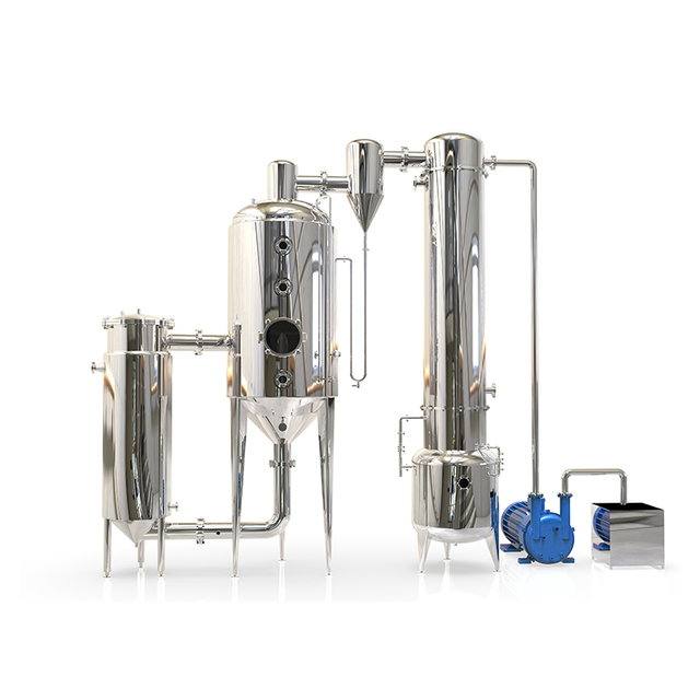 Stainless Steel Single-effect External Circulation Honey Juice Milk Vacuum Evaporator Vacuum Concentrator 