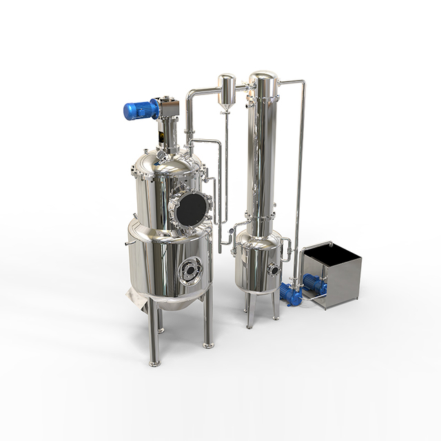 High Performance Juice Jam Syrup Stainless Steel Steam Heating Alcohol Recovery Vacuum Concentration Tank With Mixer