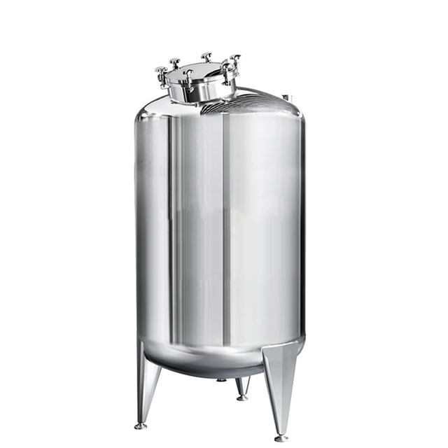 Sanitary Water Vessel Solvent Syrup Container High Quality SS316L Stainless Steel Mix Storage Tank With Ladder
