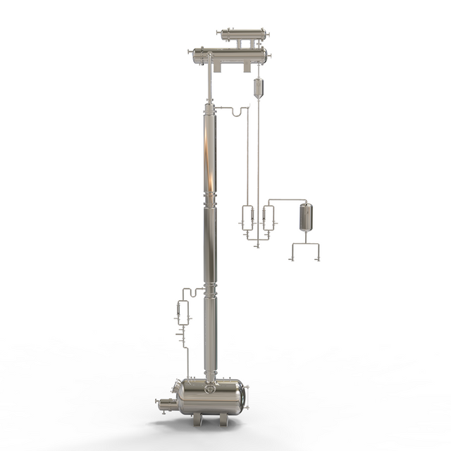 Stainless Steel Industrial Equipment Sanitary Chemical Electric Alcohol Recovery Tower