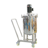 Food Grade Stainless Steel 304 Movable Single Layer Cream Transfer Batching Tank Soap High Shear Emulsifying tank