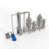 GMP-Compliant Stainless Steel Energy Saving Double Effect Low Temperature Vacuum Evaporator Steam Heating Vacuum Concentrator 