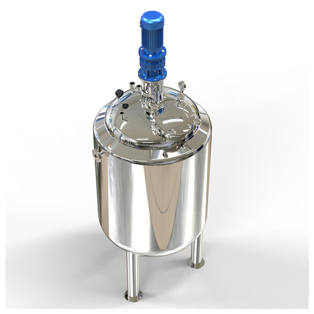 Stainless Steel Mixing Tank Sanitary Heat Jacket homogenizer Mixing Tank