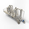 GMP-Compliant Stainless Steel Energy Saving Double Effect Low Temperature Vacuum Evaporator Steam Heating Vacuum Concentrator 